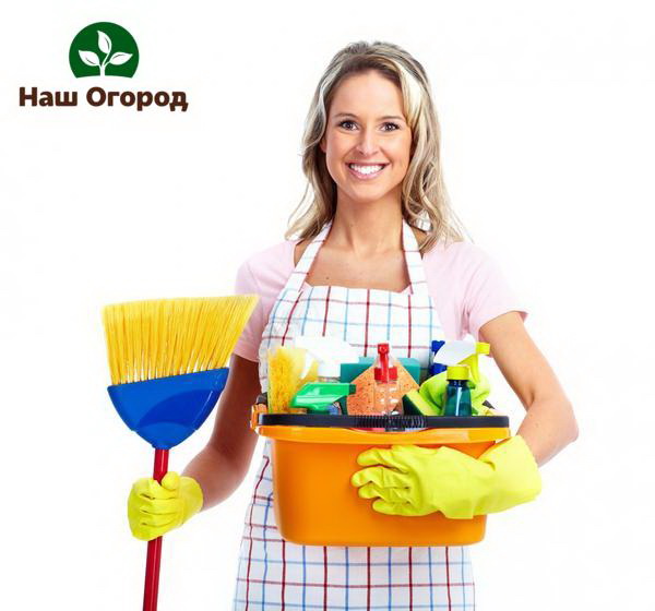Для уборки в доме понадобятся дополнительные средства для чистки и мытья